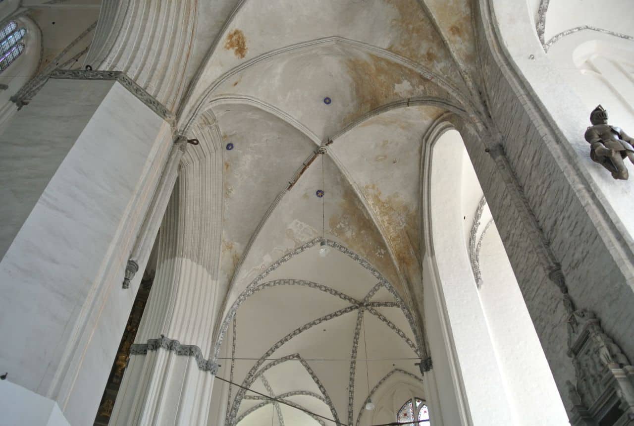 Den smukke gotiske Marienkirche - Rostock, Tyskland
