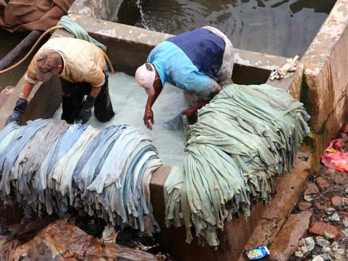 Tannerie det farverige garveri - Marrakech, Marokko