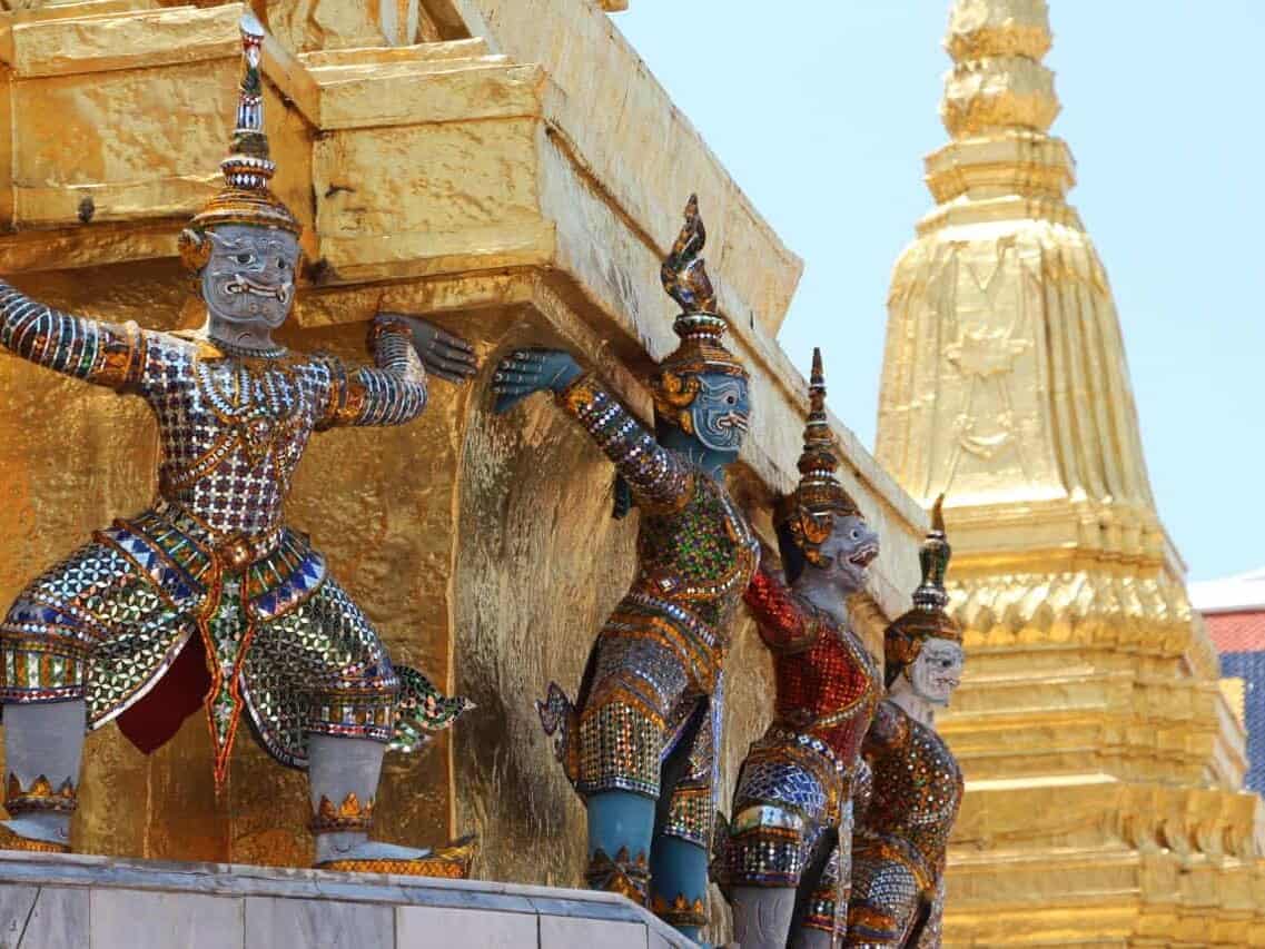 Grand Palace det kongelige tempelkompleks - Bangkok, Thailand