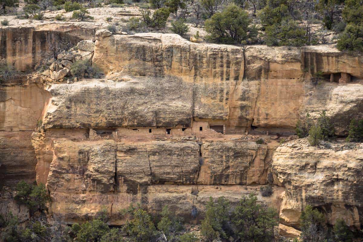 Mesa Verde National Park med de gamle indianske klippehuler – Colorado, USA