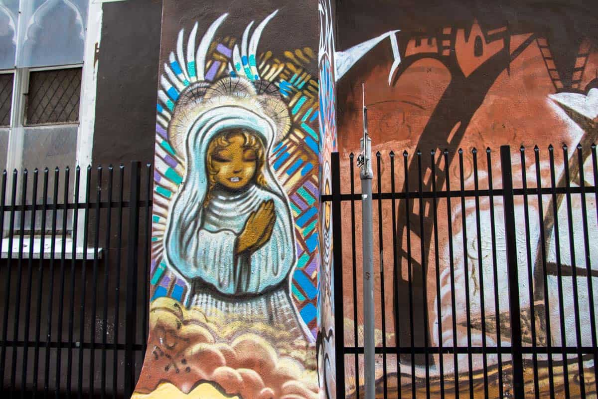 Mission District det fattige kvarter med vægmalerierne - San Francisco, USA