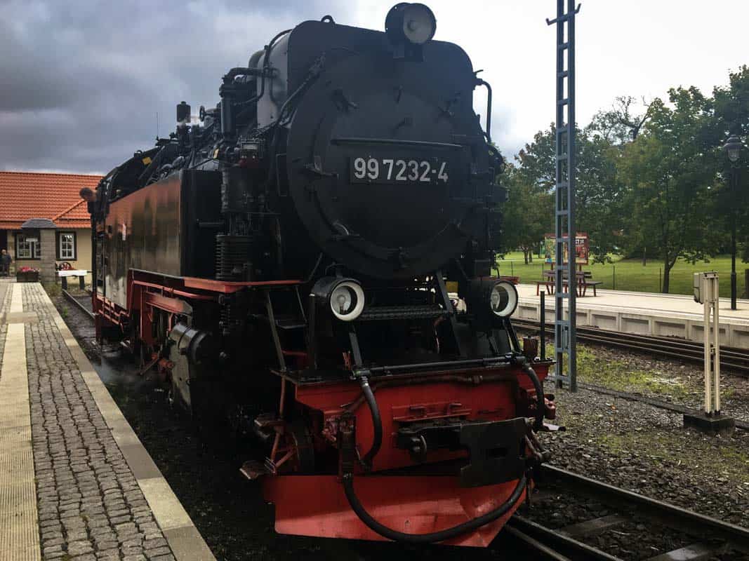 Damplokomotiv gennem Harzen – Tyskland