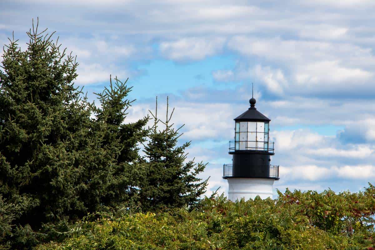 Portland Head Light ældste fyrtårn i Maine – USA