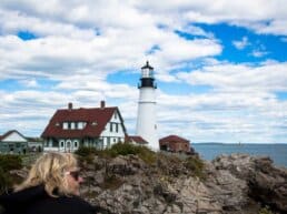 Portland Head Light ældste fyrtårn i Maine – USA