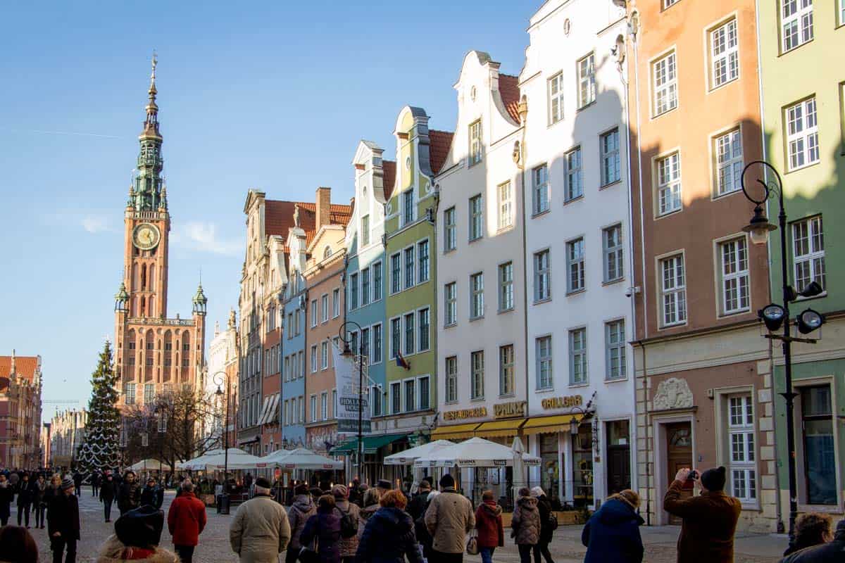 Gdansk en by med smuk arkitektur ved Østersøen