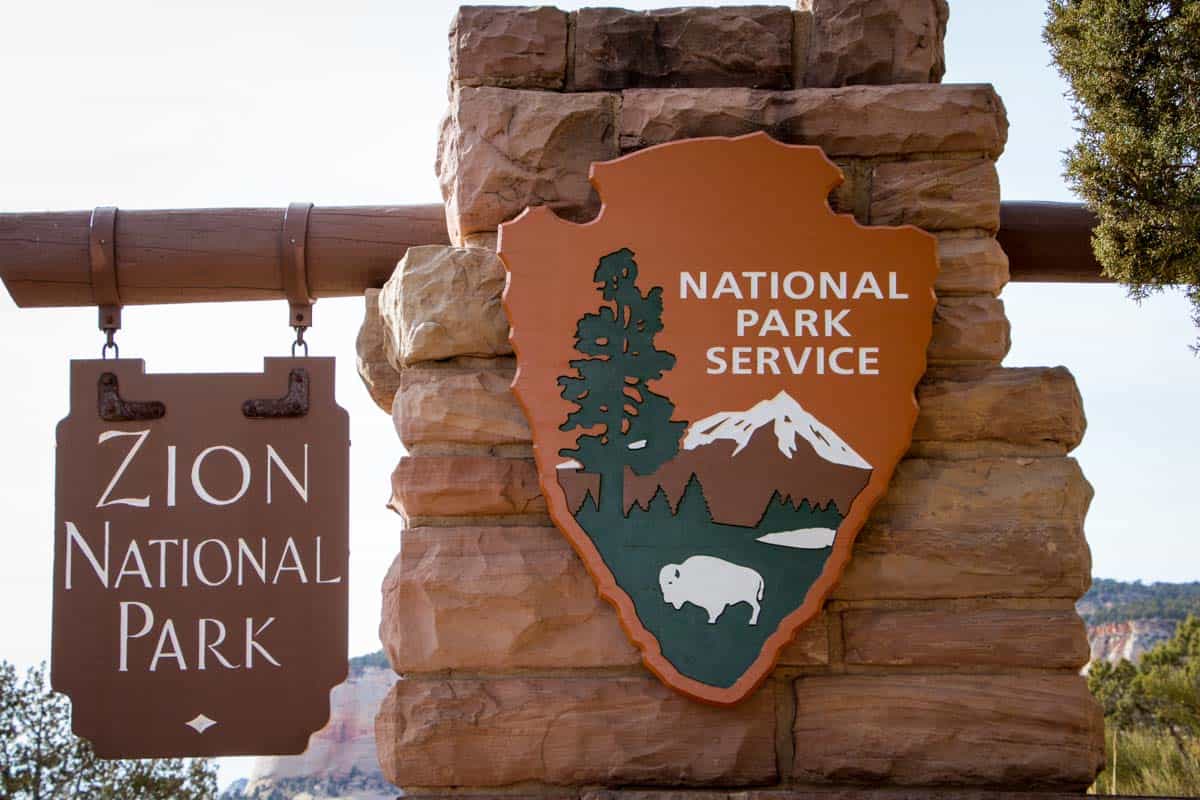 Zion National Park med de tårnhøje klipper - Utah, USA