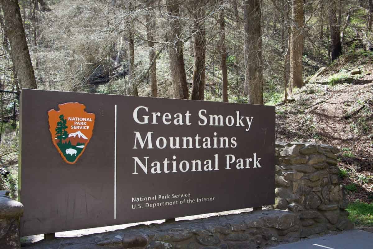 Great Smoky Mountains National Park med de disede bjerge - USA