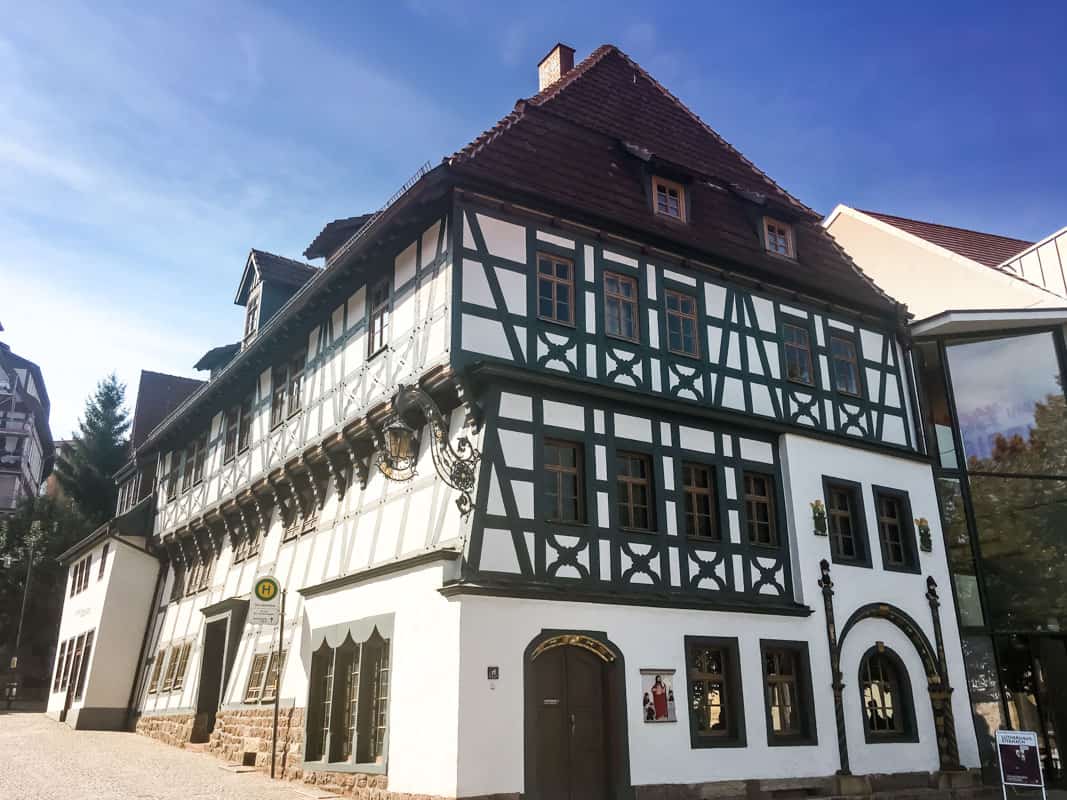 Komponisten Johann Sebastian Bach fødeby, Eisenach - Tyskland