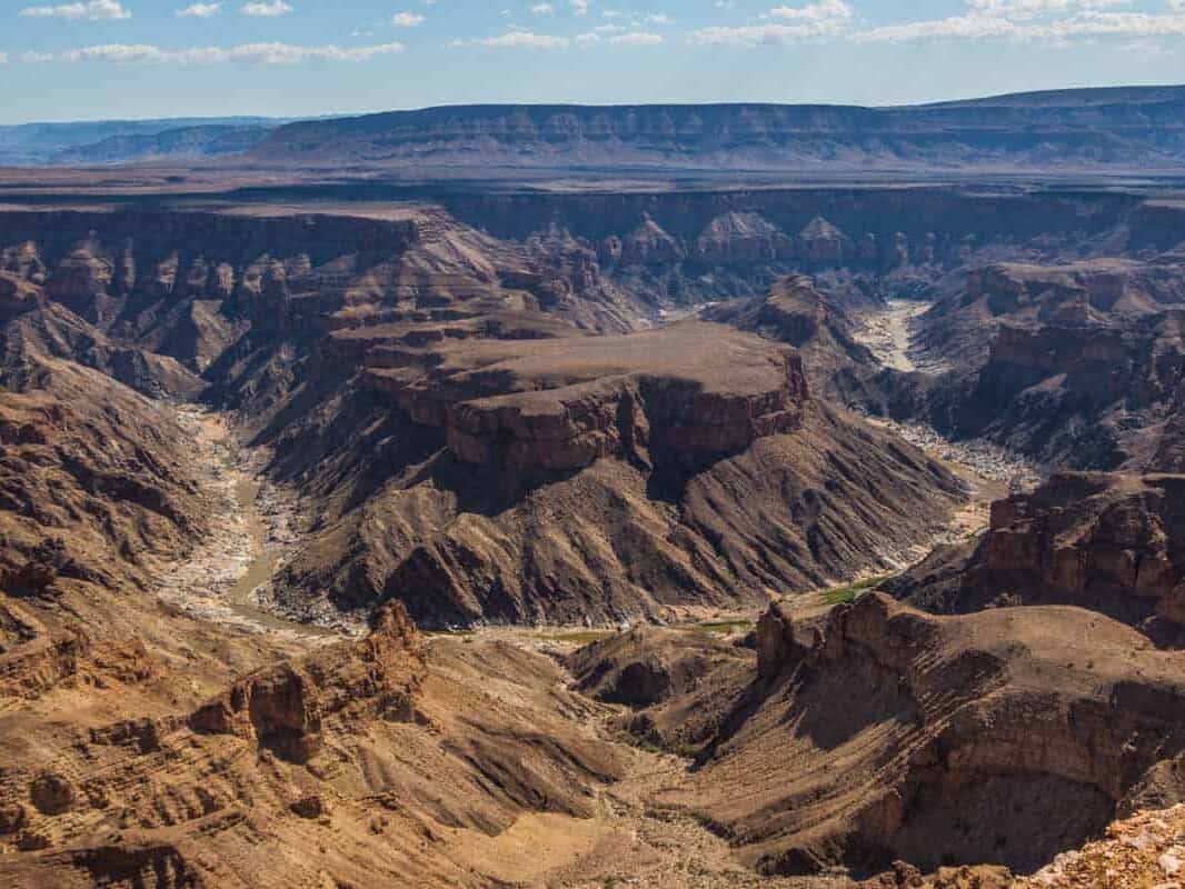 Verdens næststørste kløft Fish River Canyon - Namibia