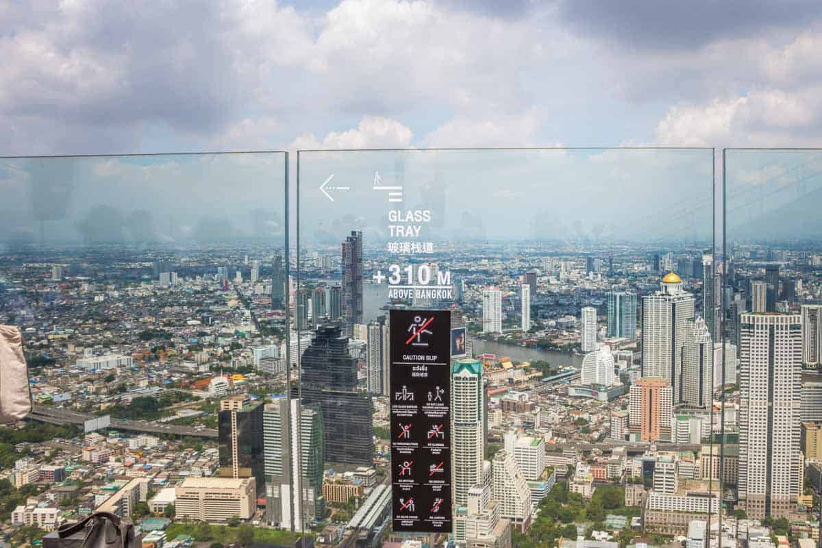 Skywalk i skyskraberen Mahanakhon – Bangkok, Thailand