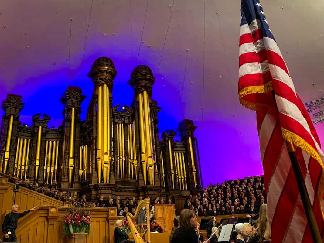 Koncert med mormonernes Tabernakelkor – Salt Lake City, USA