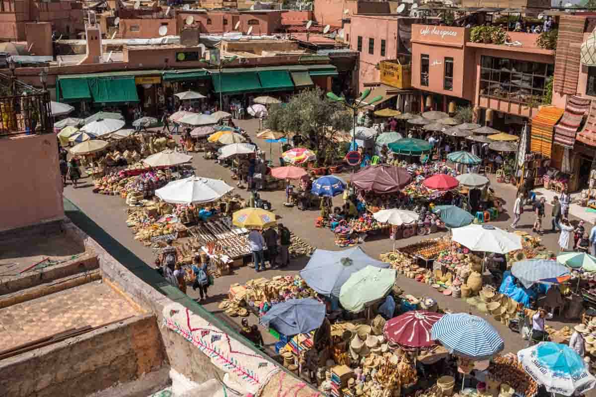 Fire tagterrasser på 24 timer - Marrakech, Marokko
