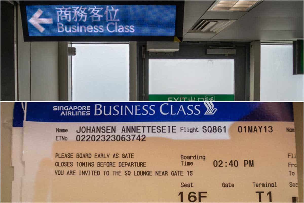 Anmeldelse af Singapore Airlines Business Class