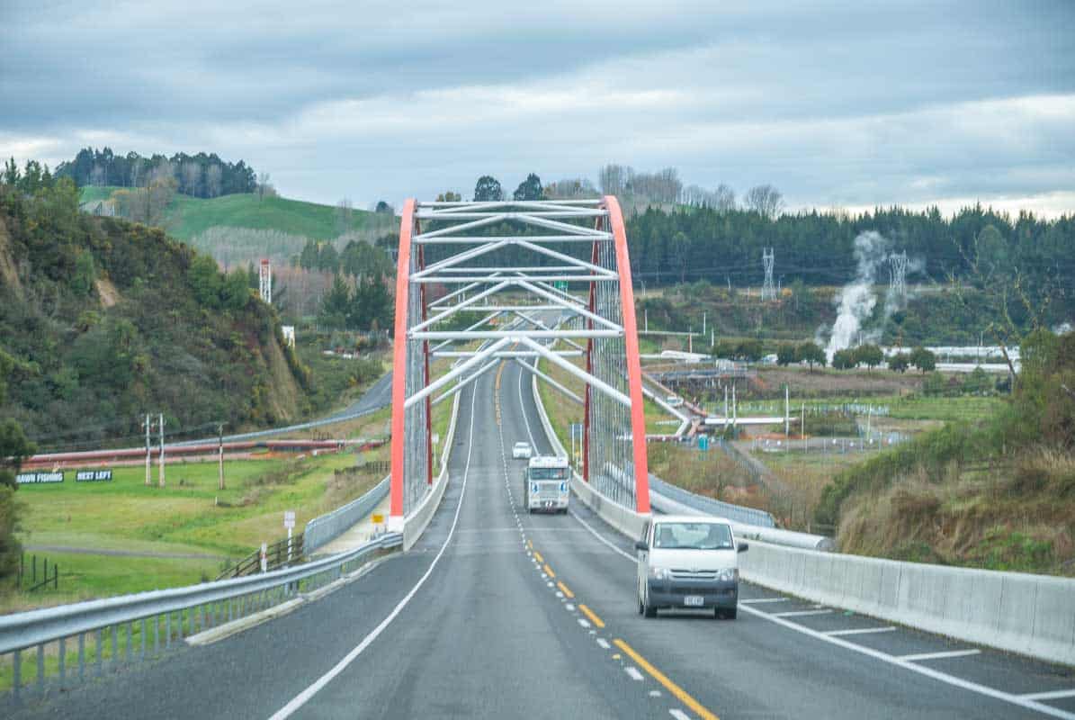 Road Trip - Napier via Huka Falls til Rotorua - New Zealand