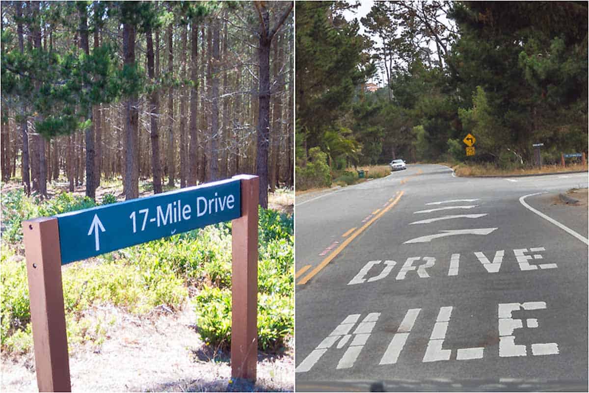 17 miles drive i det eksklusive område - Californien, USA