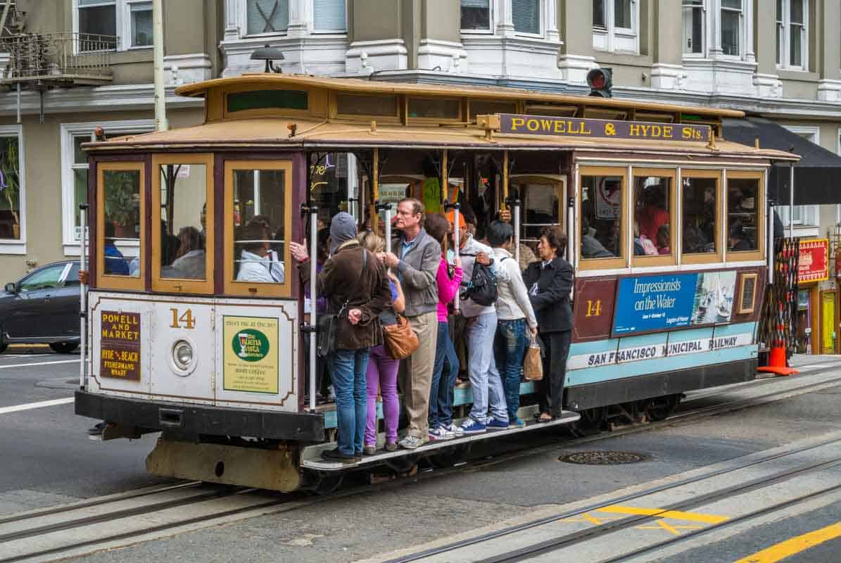 Cable Cars de historiske vogne - San Francisco, USA