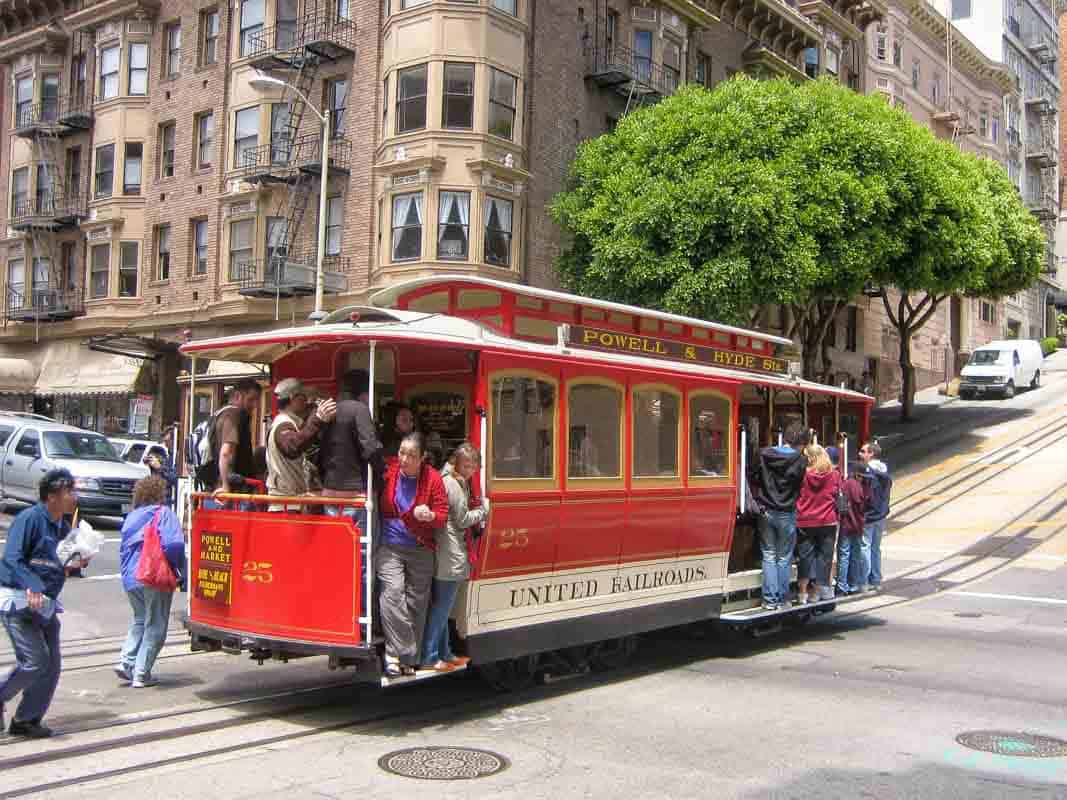 Cable Cars de historiske vogne - San Francisco, USA