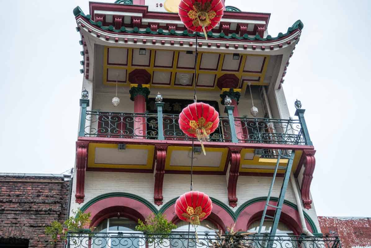 Chinatown en arkitektonisk oplevelse - San Francisco, USA