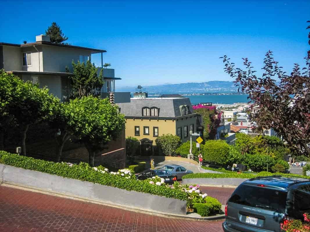 Lombard Street verdens mest snoede gade - San Francisco, USA