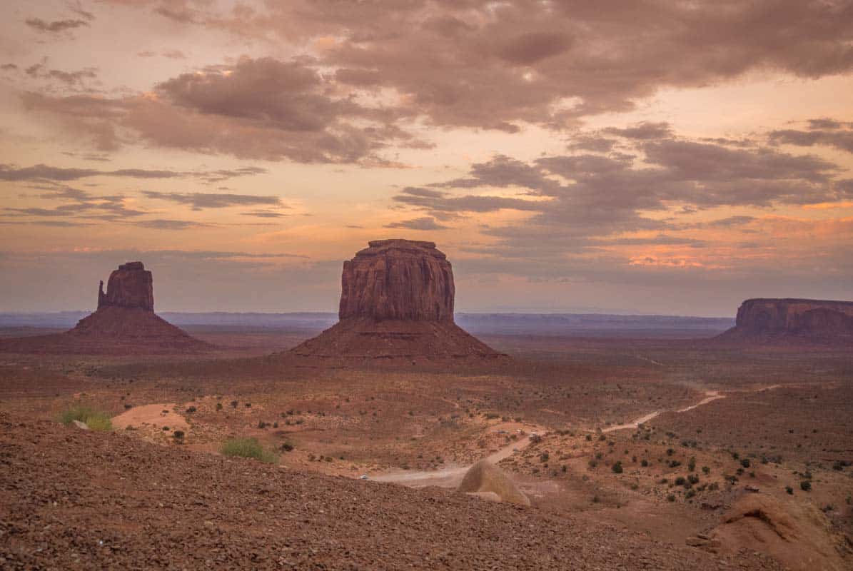 Monument Valley Navajo Tribal Park er som en westernfilm - Arizona, USA