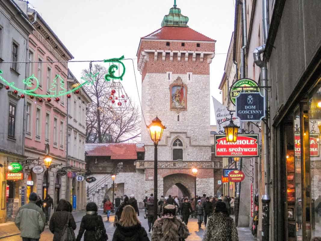 Krakow en smuk historisk by - Polen