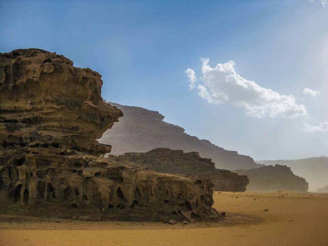 Wadi Rum er en smuk sandørken - Jordan
