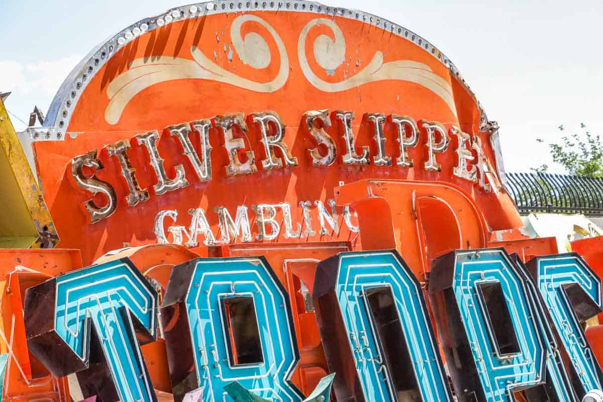 The Neon Museum med de gamle skilte - Las Vegas, USA