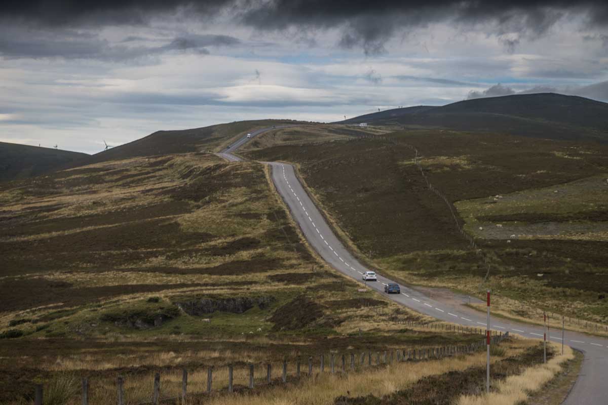 Snow Road i Cairngorms Nationalpark - Skotland