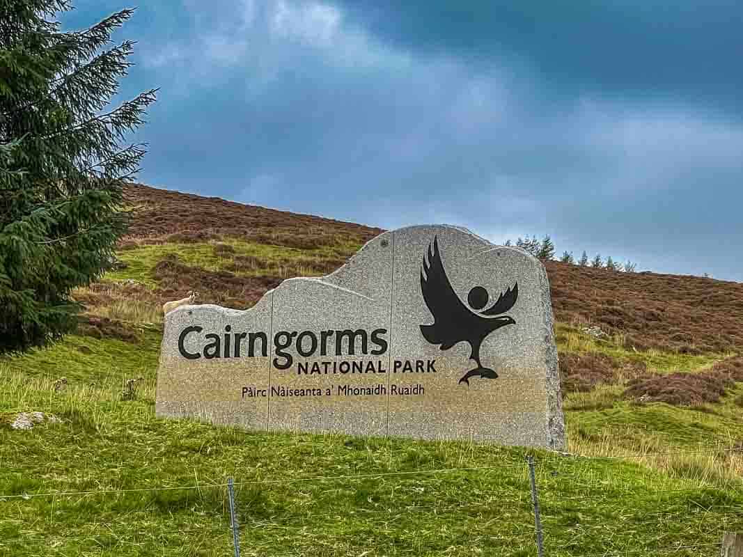 Snow Road i Cairngorms Nationalpark - Skotland