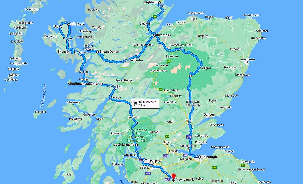 Rejseforslag Road Trip i Skotland