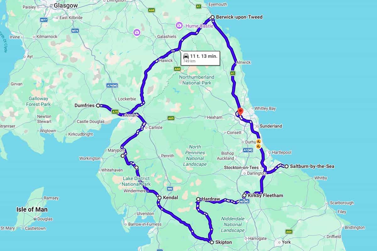 Rejseforslag Road Trip i Nordengland
